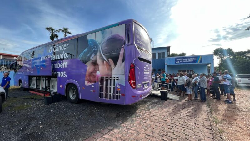 O ônibus do Hospital de câncer de Mato Grosso estará em Guarantã do Norte. A triagem acontecerá nos dias 27 e 29 de abril