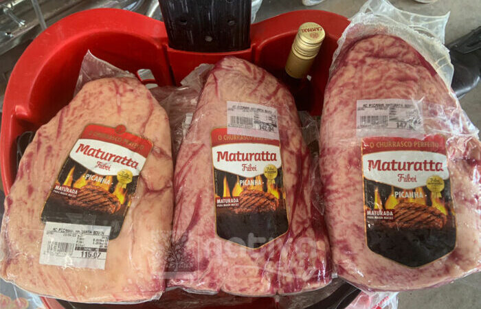 ALTA FLORESTA: HOMEM É PRESO APÓS FURTAR PEÇAS DE PICANHA E BEBIDAS EM SUPERMERCADO