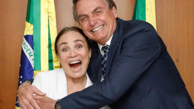 Regina Duarte ironiza investigação contra Bolsonaro