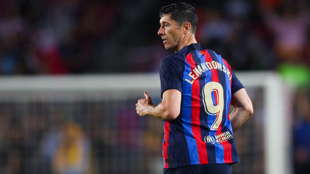 O (belo) momento de Lewandowski que está dando o que falar em Barcelona