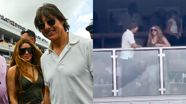 Shakira e Tom Cruise se encontram em evento e fãs pedem namoro