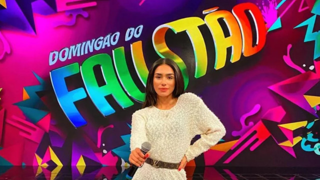 Climão? Repórter do Faustão explica motivo de aparecer ao vivo na Globo