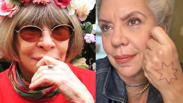 Astrid Fontenelle faz tatuagem em homenagem a Rita Lee