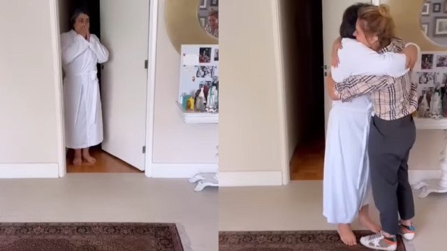 Preta Gil muito emocionada com surpresa de Carolina Dieckmann