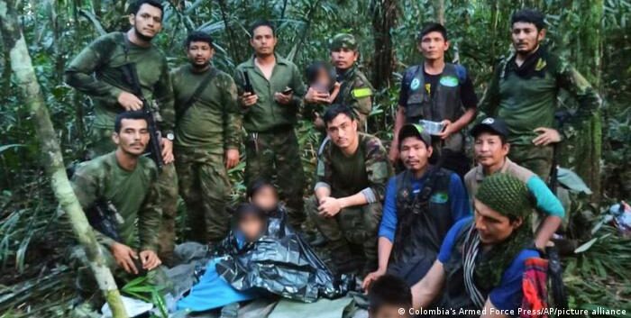 Crianças são encontradas após 40 dias na selva da Colômbia