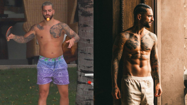 Adeus barriguinha! Maluma mostra transformação no corpo