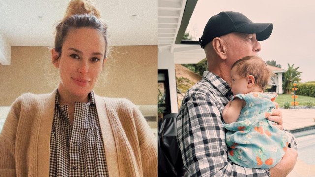 As primeiras fotografias de Bruce Willis com a neta