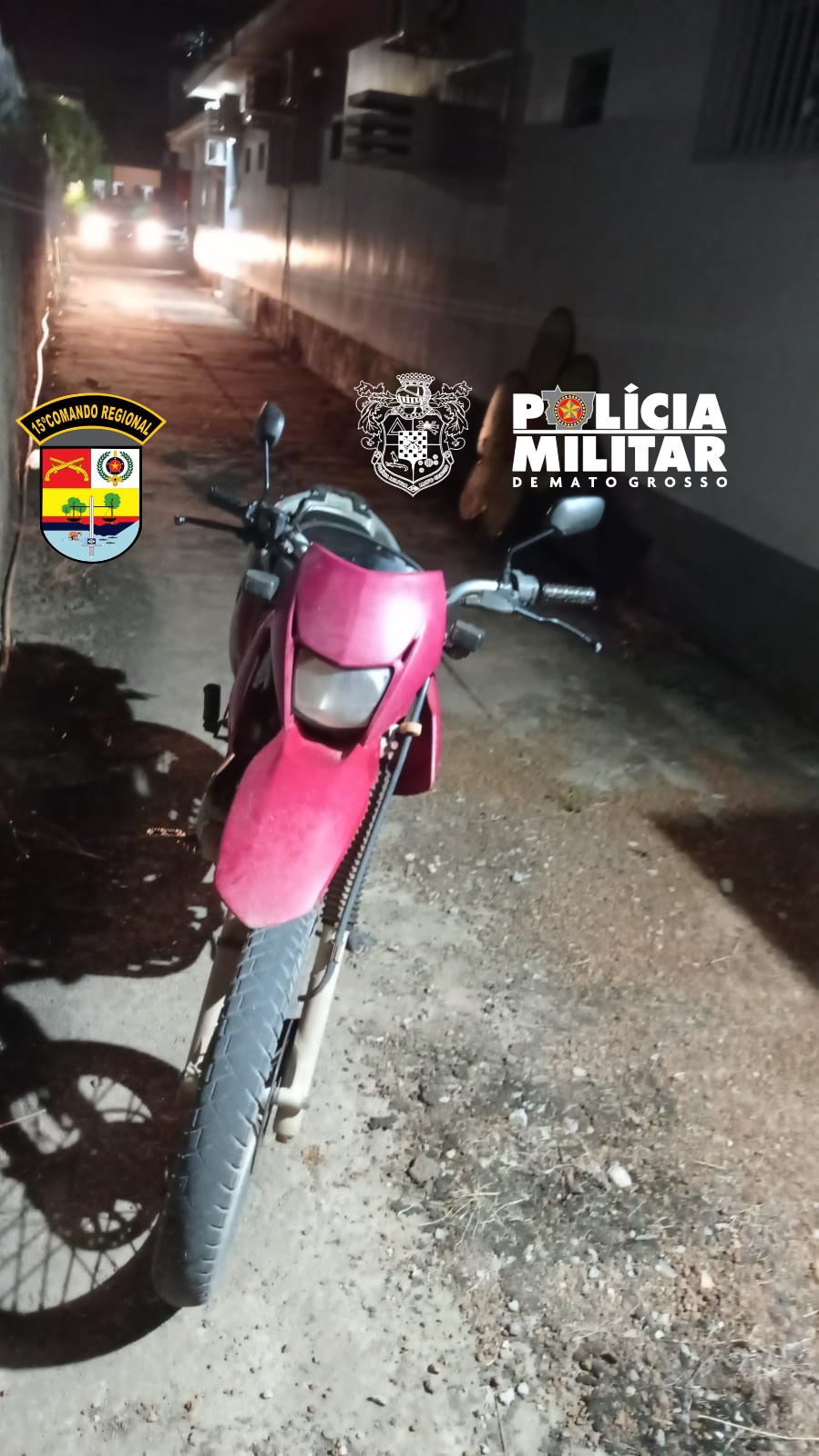 Guarantã: Polícia localiza e recupera motocicleta levada com criminoso; suspeito foi preso