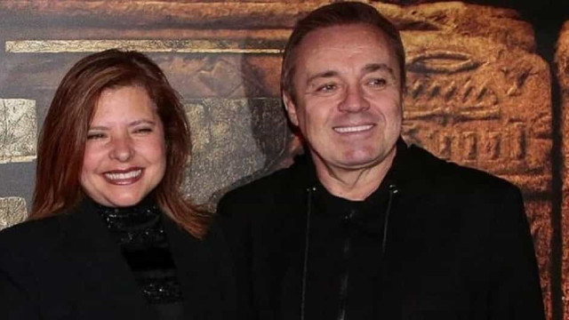 Viúva de Gugu posta foto do filho no SBT e deseja sorte a ele como apresentador