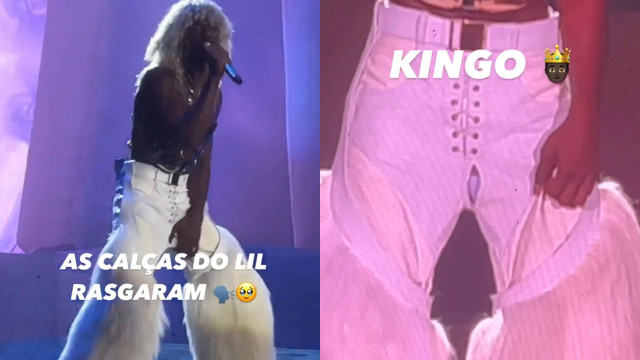 Ops! Calças de Lil Nas X rasgam durante show em Portugal