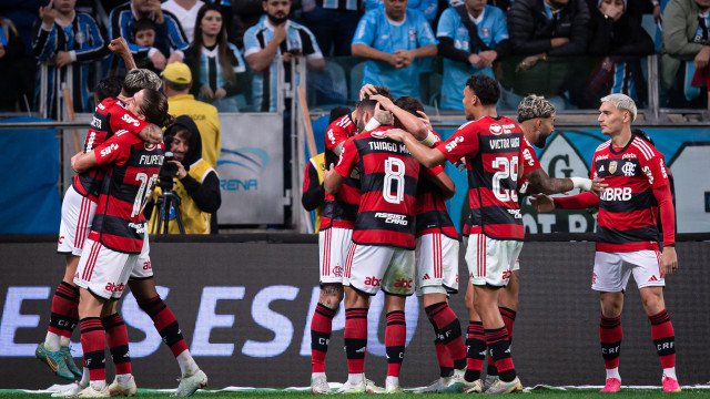 Thiago Maia brinca com gol que deixa Flamengo perto da final na Copa do Brasil: ‘É meu’