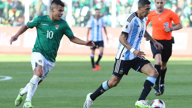 Di María dançou o ‘tango’ no triunfo da Argentina em La Paz