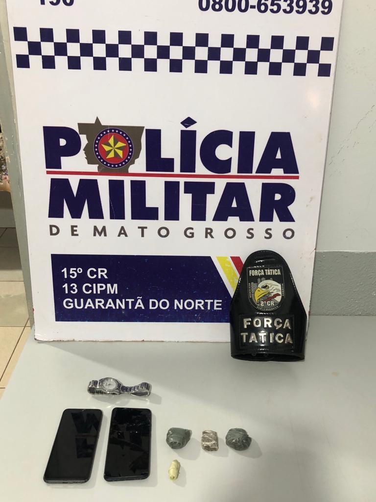 Três suspeitos são presos com drogas durante Operação da Polícia Militar em Guarantã