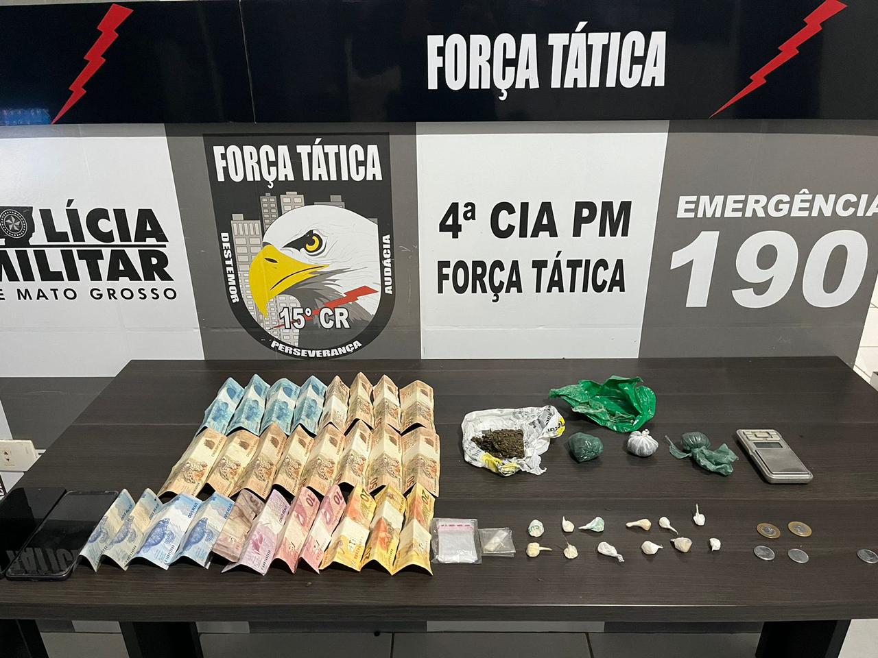 Três são presos pela Força Tática em Guarantã do Norte