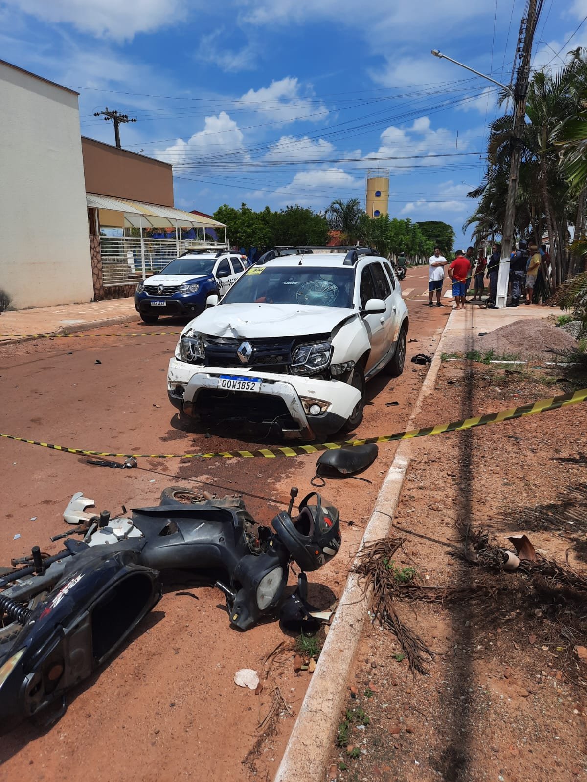 Guarantã do norte: Acidente com vítima fatal, envolvendo um automóvel e uma motocicleta.