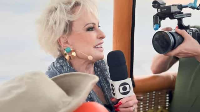 Ana Maria Braga faz passeio de balão em Dubai e cesto tomba