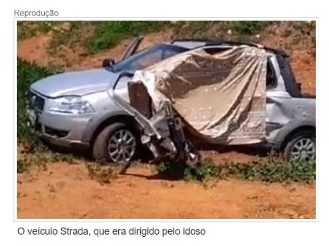 Matupá: Idoso de 74 anos morre após carro ser atingido em cheio