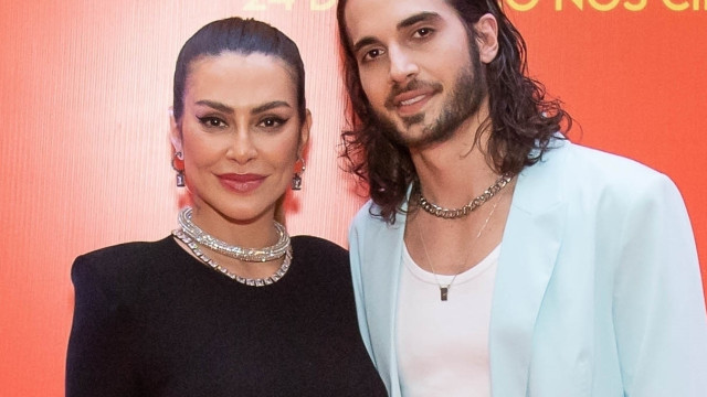 Cleo Pires comemora Natal antecipado com Fábio Jr.
