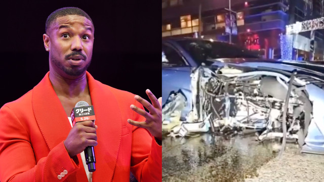 Michael B. Jordan destrói Ferrari após bater carro em estacionado