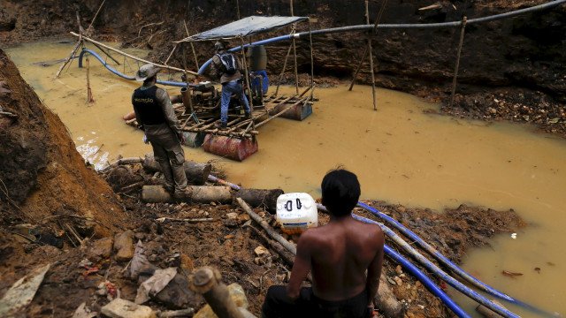 PF apreende armas e equipamentos de garimpeiros no território yanomami