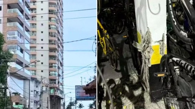 Prédio de 19 andares é evacuado às pressas em Praia Grande após danos em colunas