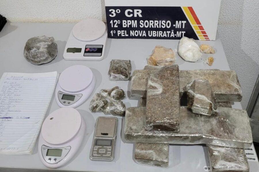 Nova Ubiratã: Integrante de facção criminosa é preso pela Polícia Militar com tabletes de maconha
