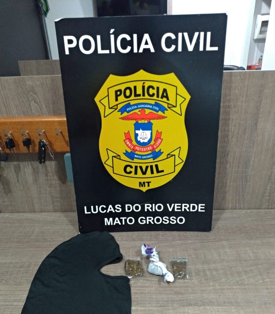 Lucas do Rio Verde: Policiais prendem traficante e usuário de drogas em via pública