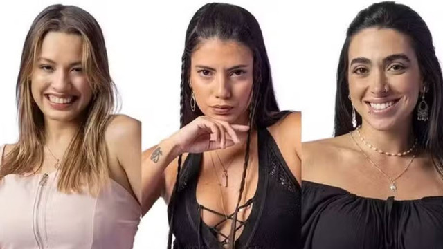 Beatriz, Fernanda e Giovanna estão no 15º Paredão do BBB 24