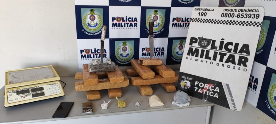 Polícia prende jovem por tráfico de drogas em Cuiabá