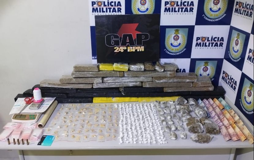 Polícia Militar prende homem por tráfico de drogas em Cuiabá