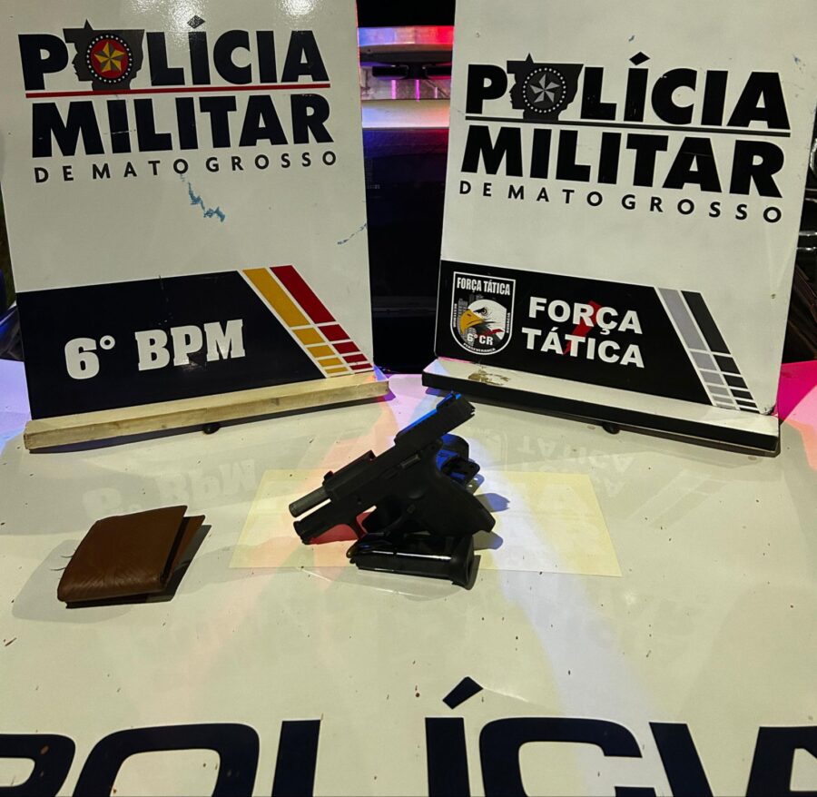 Polícia Militar prende dois indivíduos por porte ilegal de arma de fogo em Cáceres