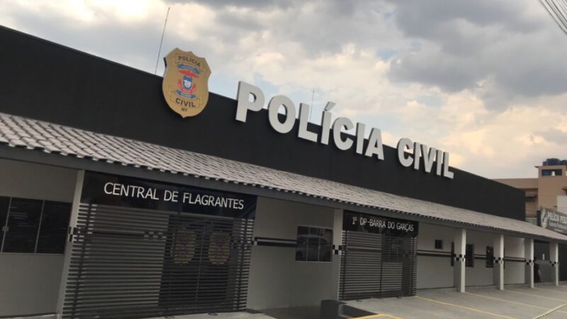 Policiais Civis de Barra do Garças prendem homem em flagrante por agressão e ameaça de morte