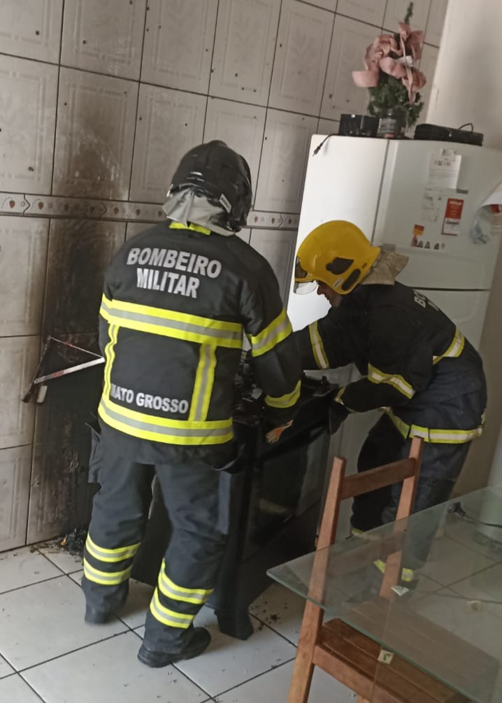 Incêndio em residência de Lucas do Rio Verde é controlado pelo Corpo de Bombeiros Militar de Mato Grosso