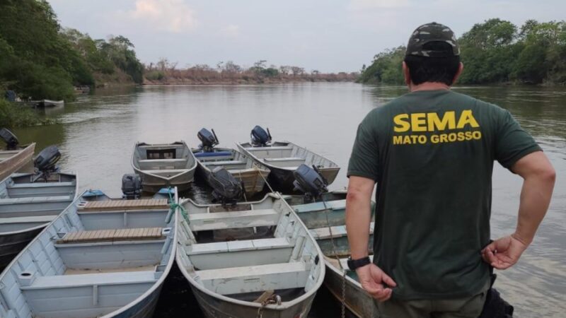 Fiscalização da Sema-MT e Polícia Militar resulta em apreensão e condução de pescadores em Lucas do Rio Verde