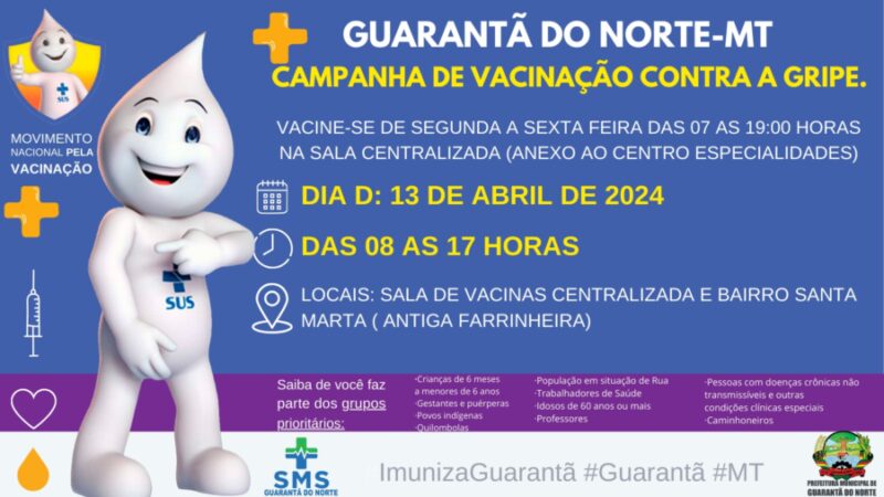 Campanha de vacinação contra a gripe