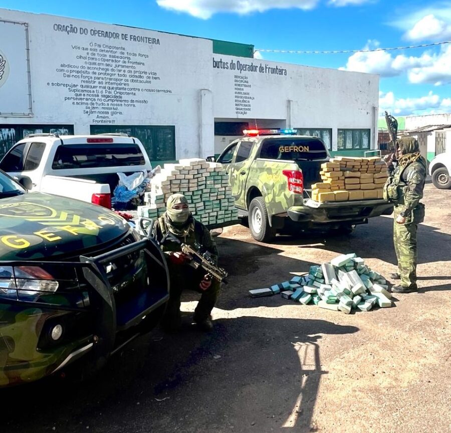 Força-tarefa em Porto Esperidião apreende 420 quilos de drogas na fronteira entre Brasil e Bolívia