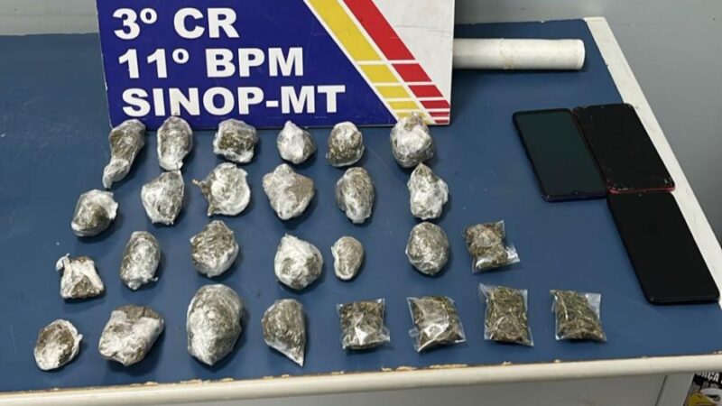 Casal é preso em flagrante por tráfico de drogas em Sinop