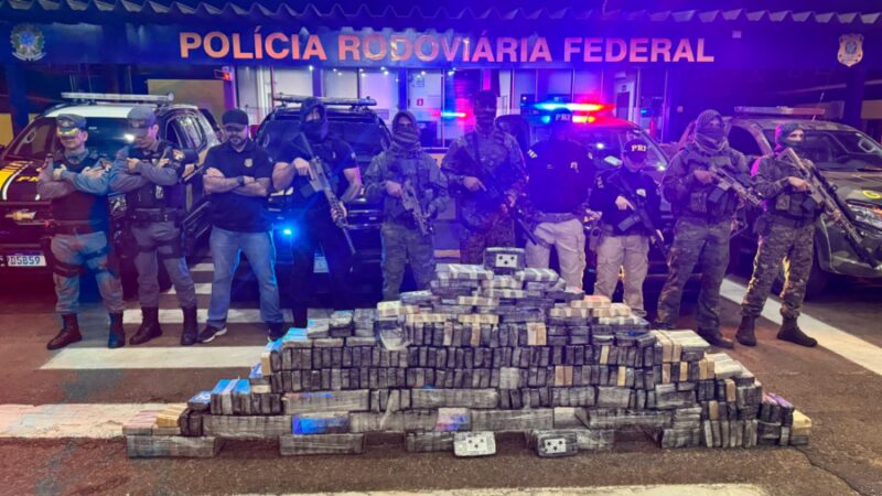 350 quilos de cocaína são interceptados em caminhão frigorífico em Rondonópolis
