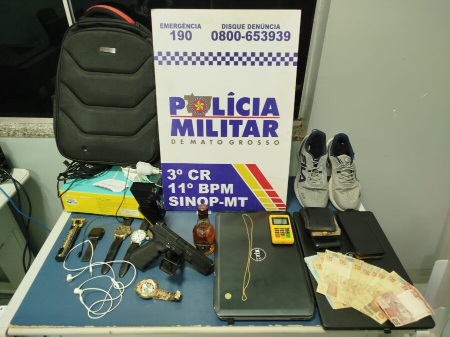 Polícia detém suspeitos de roubo e direção perigosa em Sinop