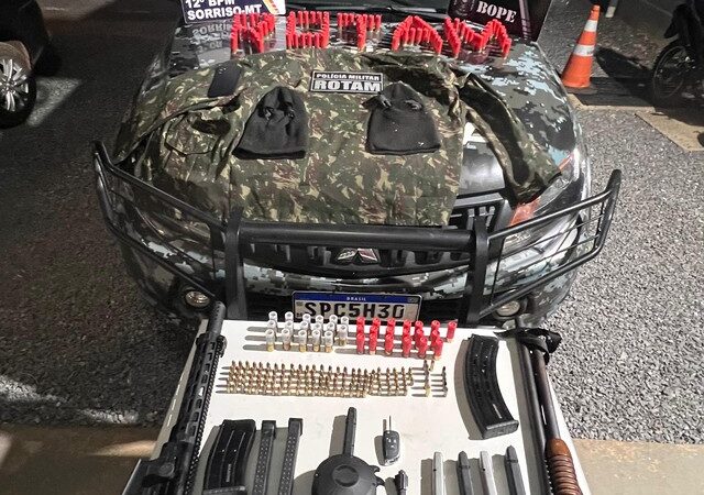 Prisão em Sorriso: Suspeitos são detidos com arsenal de armas e planos de execução