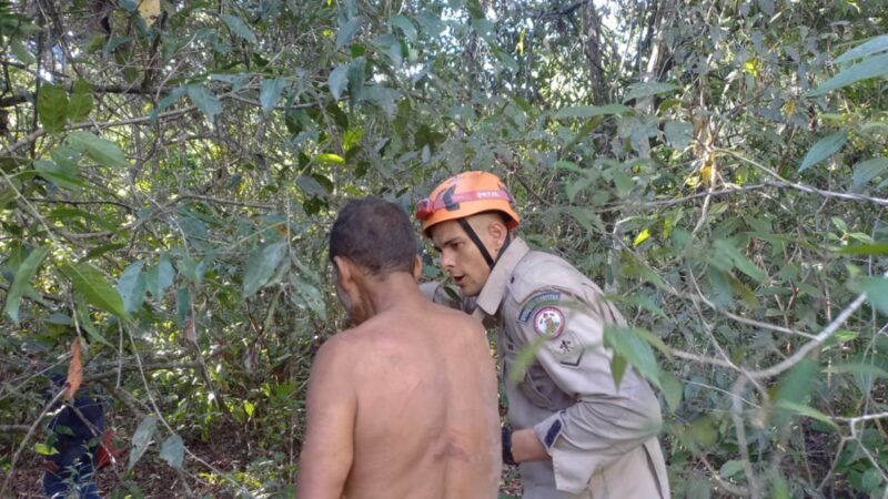 Homem desaparecido é resgatado pelo Corpo de Bombeiros em Alto Araguaia