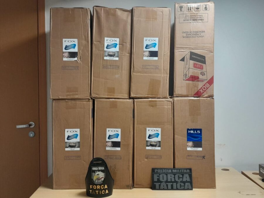 Força Tática apreende carga de contrabando avaliada em mais de R$ 1 milhão em Várzea Grande