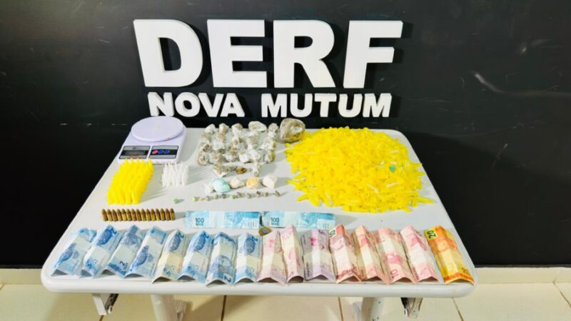 Sete pessoas são presas em flagrante por tráfico de drogas em Nova Mutum