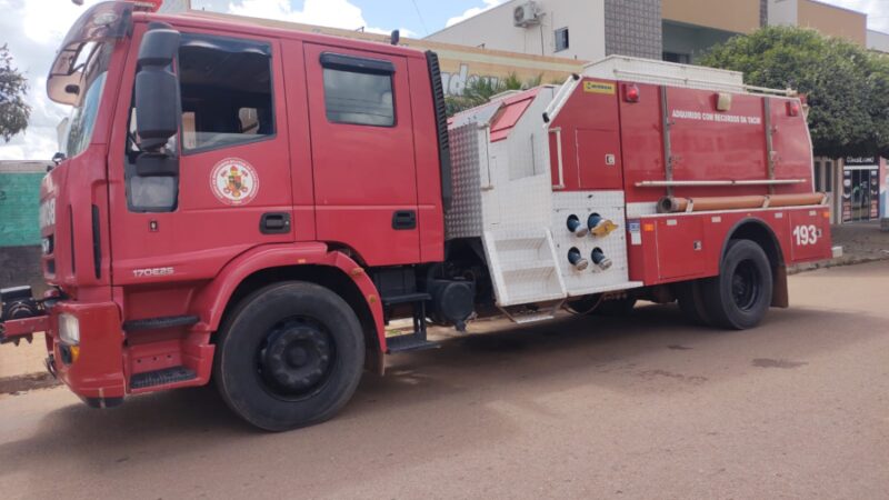 Incêndio em escritório de funerária em Guarantã do Norte