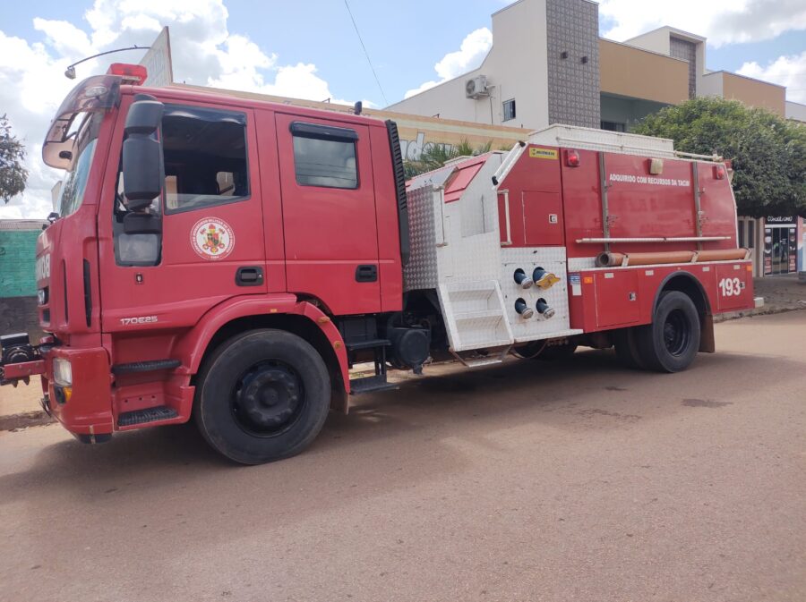 Incêndio em escritório de funerária em Guarantã do Norte