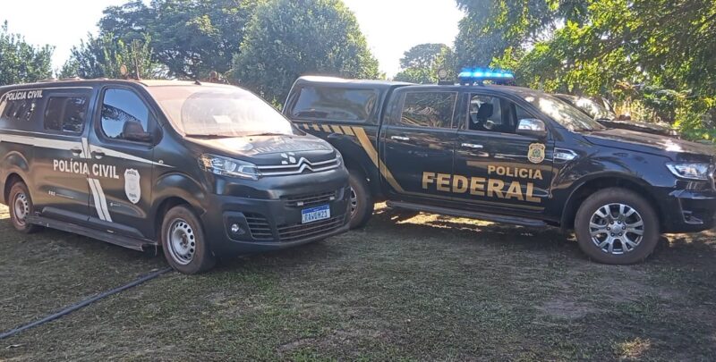 Operação conjunta da Polícia Federal e Civil cumpre mandado em propriedade suspeita em Confresa