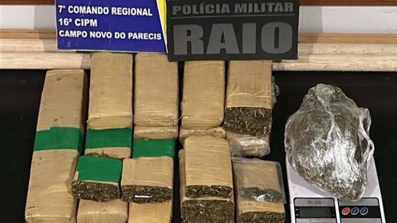 Quatro suspeitos são presos em flagrante por formação de quadrilha e tráfico de drogas em Campo Novo do Parecis