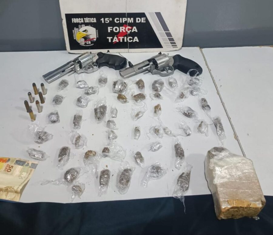 Equipes da Força Tática realizam prisão por tráfico de drogas e porte ilegal de arma em Cuiabá e Várzea Grande