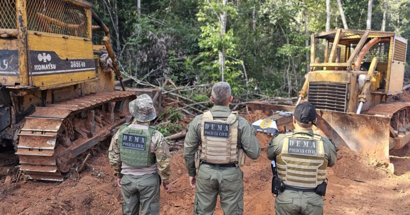 Polícia Civil deflagra operação de fiscalização ambiental em propriedades rurais de Feliz Natal e Vera