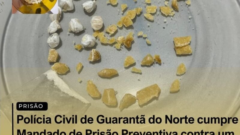 Polícia Civil de Guarantã do Norte prende suspeito em ponto de venda de drogas
